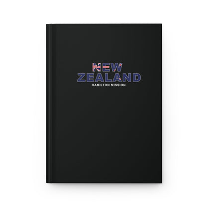 New Zealand Hamilton Mission Flag Title Black Hardcover Journal Matte - Latter-Day Saint LDS Missionary Gift - Book of Mormon