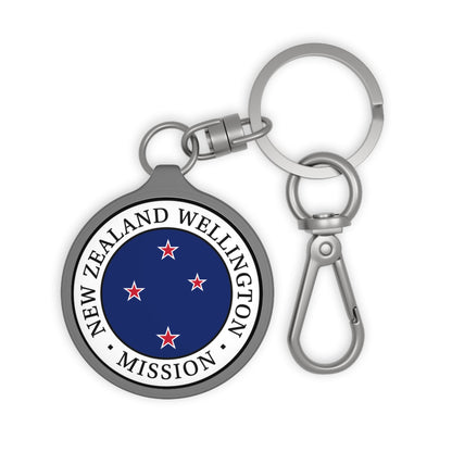 New Zealand Wellington Mission Circle Flag Key Tag - Latter-Day Saint LDS Missionary Gift - Book of Mormon