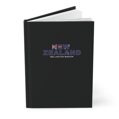 New Zealand Wellington Mission Flag Title Black Hardcover Journal Matte - Latter-Day Saint LDS Missionary Gift - Book of Mormon