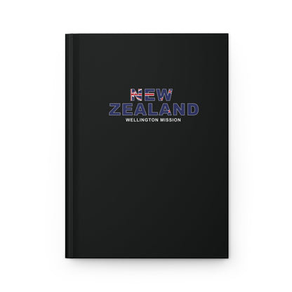 New Zealand Wellington Mission Flag Title Black Hardcover Journal Matte - Latter-Day Saint LDS Missionary Gift - Book of Mormon