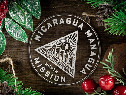 Nicaragua Managua North Mission Christmas Ornament - Latter-Day Saint LDS Missionary Gift - Book of Mormon