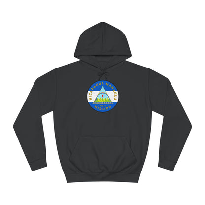 Nicaragua Managua North Mission Flag Logo (White Border) College Hoodie - Latter-Day Saint LDS Missionary Gift - Book of Mormon