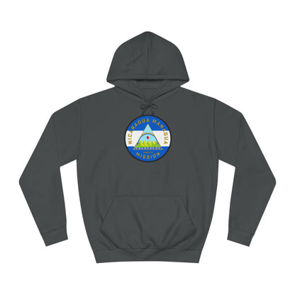 Nicaragua Managua North Mission Flag Logo (White Border) College Hoodie - Latter-Day Saint LDS Missionary Gift - Book of Mormon