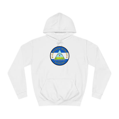 Nicaragua Managua North Mission Flag Logo (White Border) College Hoodie - Latter-Day Saint LDS Missionary Gift - Book of Mormon