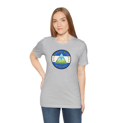 Nicaragua Managua North Mission Flag Logo (White Border) T-shirt - Mission Wishlist - LDS Missionary Gift Store