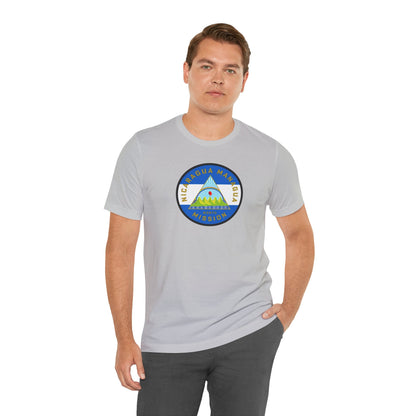 Nicaragua Managua North Mission Flag Logo (White Border) T-shirt - Mission Wishlist - LDS Missionary Gift Store