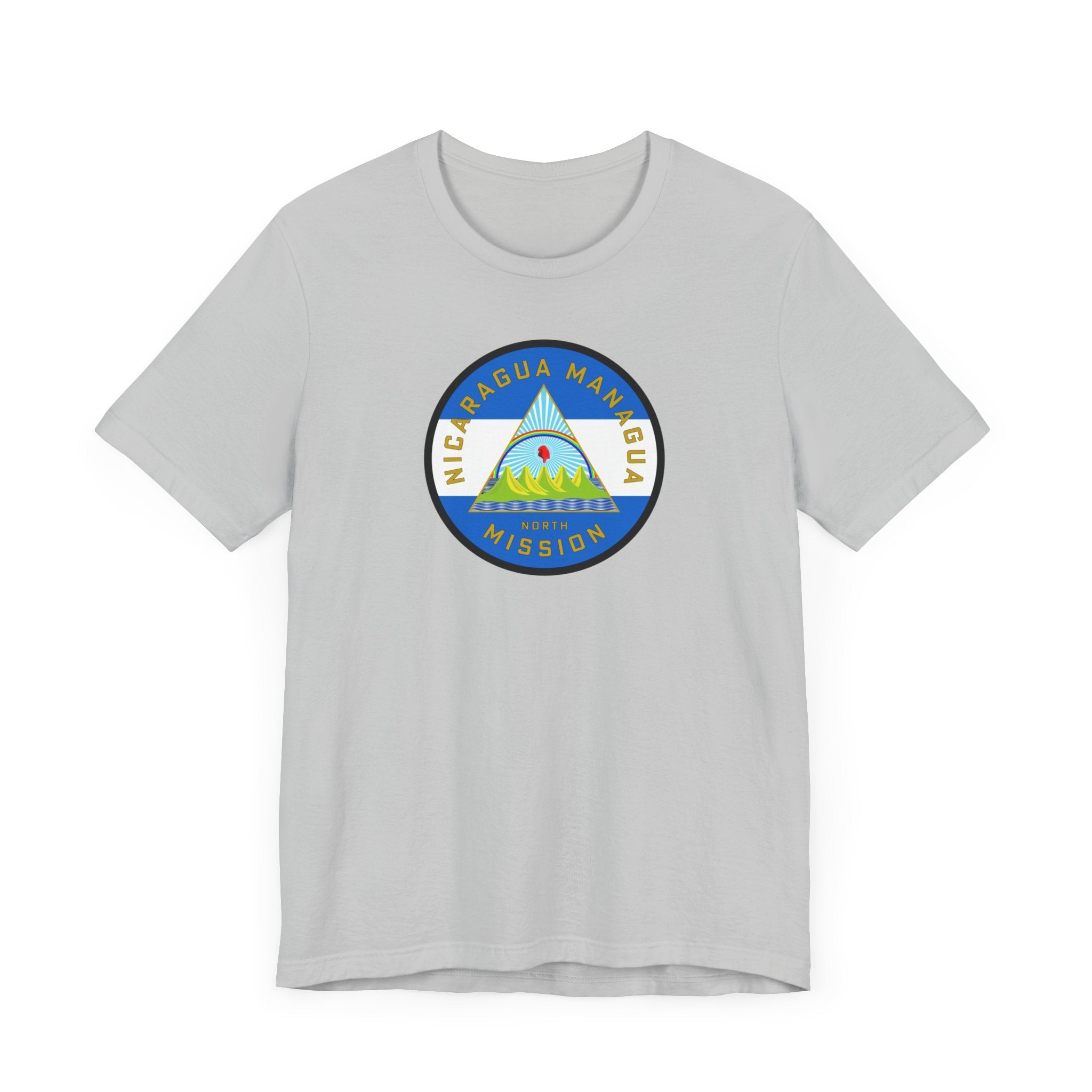 Nicaragua Managua North Mission Flag Logo (White Border) T-shirt - Mission Wishlist - LDS Missionary Gift Store