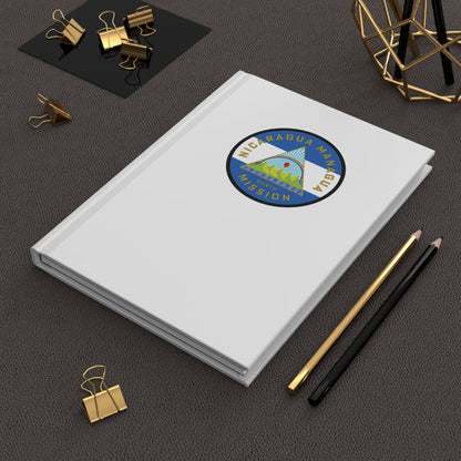 Nicaragua Managua North Mission Logo Design White Hardcover Journal Matte - Latter-Day Saint LDS Missionary Gift - Book of Mormon