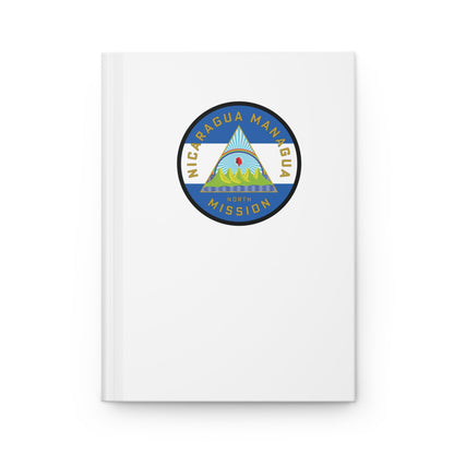 Nicaragua Managua North Mission Logo Design White Hardcover Journal Matte - Latter-Day Saint LDS Missionary Gift - Book of Mormon