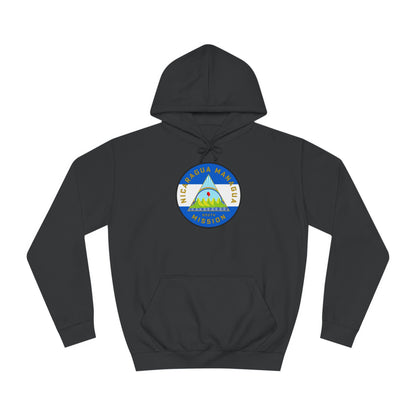 Nicaragua Managua South Mission Flag Logo (White Border) College Hoodie - Latter-Day Saint LDS Missionary Gift - Book of Mormon