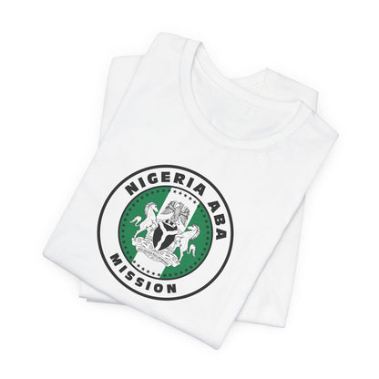 Nigeria Aba Mission Flag Logo (White Border) T-shirt - Latter-Day Saint LDS Missionary Gift - Book of Mormon