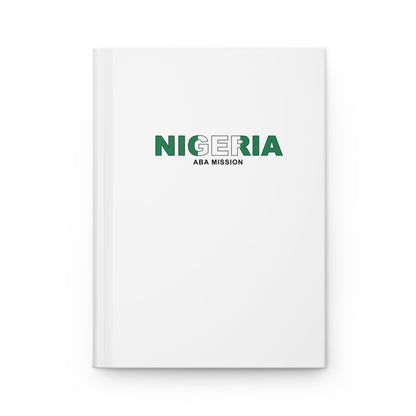 Nigeria Aba Mission Flag Title White Hardcover Journal Matte - Latter-Day Saint LDS Missionary Gift - Book of Mormon