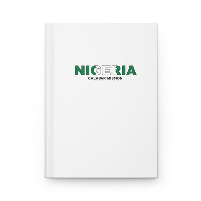 Nigeria Calabar Mission Flag Title White Hardcover Journal Matte - Latter-Day Saint LDS Missionary Gift - Book of Mormon