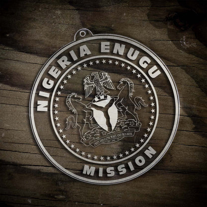 Nigeria Enugu Mission Christmas Ornament - Latter-Day Saint LDS Missionary Gift - Book of Mormon