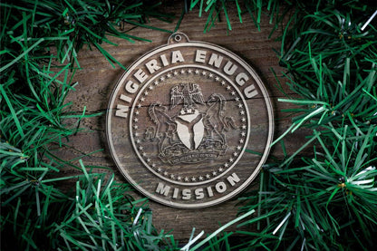 Nigeria Enugu Mission Christmas Ornament - Latter-Day Saint LDS Missionary Gift - Book of Mormon