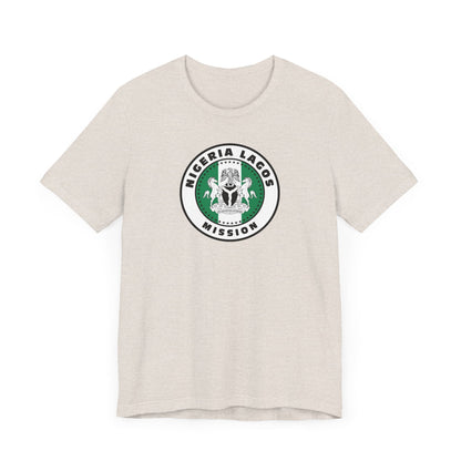 Nigeria Lagos Mission Flag Logo (White Border) T-shirt - Latter-Day Saint LDS Missionary Gift - Book of Mormon