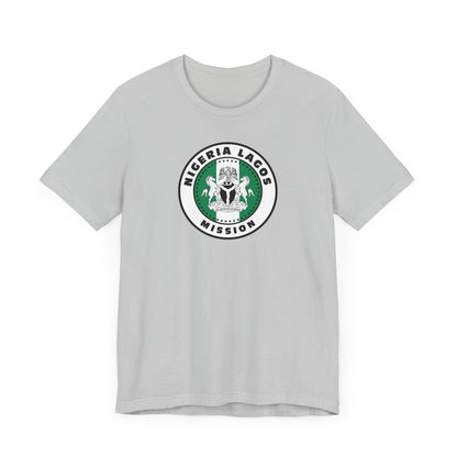 Nigeria Lagos Mission Flag Logo (White Border) T-shirt - Latter-Day Saint LDS Missionary Gift - Book of Mormon