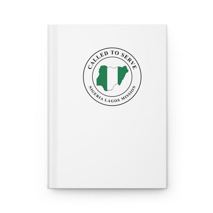 Nigeria Lagos Mission Flag Map Called to Serve White Hardcover Journal Matte - Latter-Day Saint LDS Missionary Gift - Book of Mormon