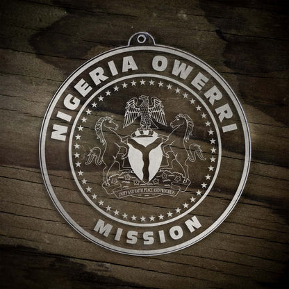Nigeria Owerri Mission Christmas Ornament - Latter-Day Saint LDS Missionary Gift - Book of Mormon