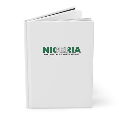 Nigeria Port Harcourt North Mission Flag Title White Hardcover Journal Matte - Latter-Day Saint LDS Missionary Gift - Book of Mormon