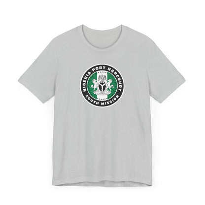 Nigeria Port Harcourt South Mission Flag Logo (Black Border) T-shirt - Latter-Day Saint LDS Missionary Gift - Book of Mormon