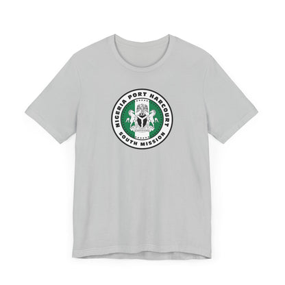 Nigeria Port Harcourt South Mission Flag Logo (White Border) T-shirt - Latter-Day Saint LDS Missionary Gift - Book of Mormon