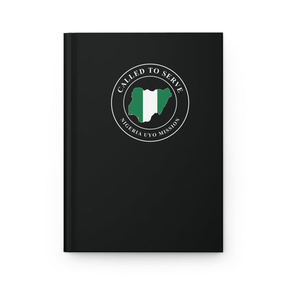 Nigeria Uyo Mission Flag Map Called to Serve Black Hardcover Journal Matte - Latter-Day Saint LDS Missionary Gift - Book of Mormon