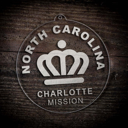 North Carolina Charlotte Mission Christmas Ornament - Latter-Day Saint LDS Missionary Gift - Book of Mormon