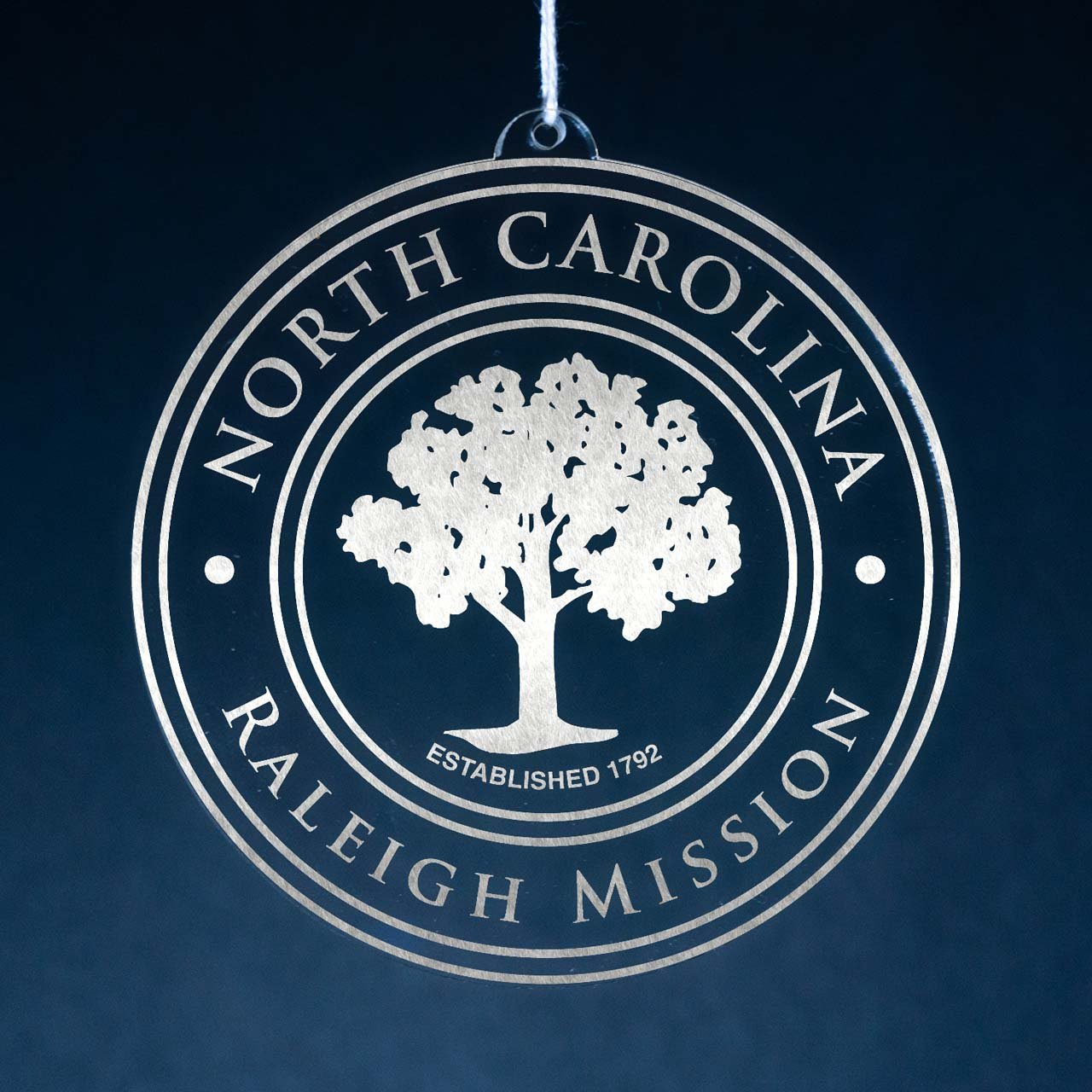 North Carolina Raleigh Mission Christmas Ornament - Latter-Day Saint LDS Missionary Gift - Book of Mormon