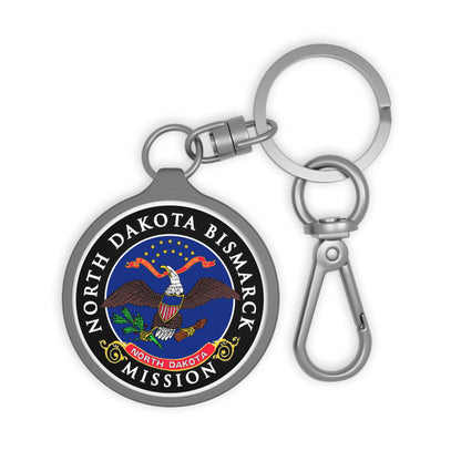North Dakota Bismarck Mission State Flag Logo Key Tag - Latter-Day Saint LDS Missionary Gift - Book of Mormon