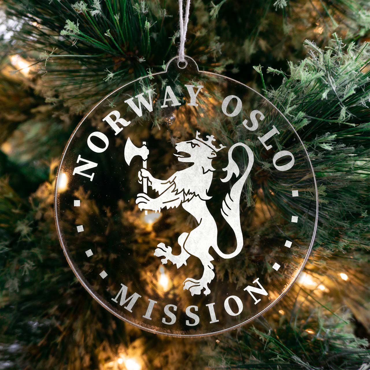 Norway Oslo Mission Christmas Ornament - Latter-Day Saint LDS Missionary Gift - Book of Mormon