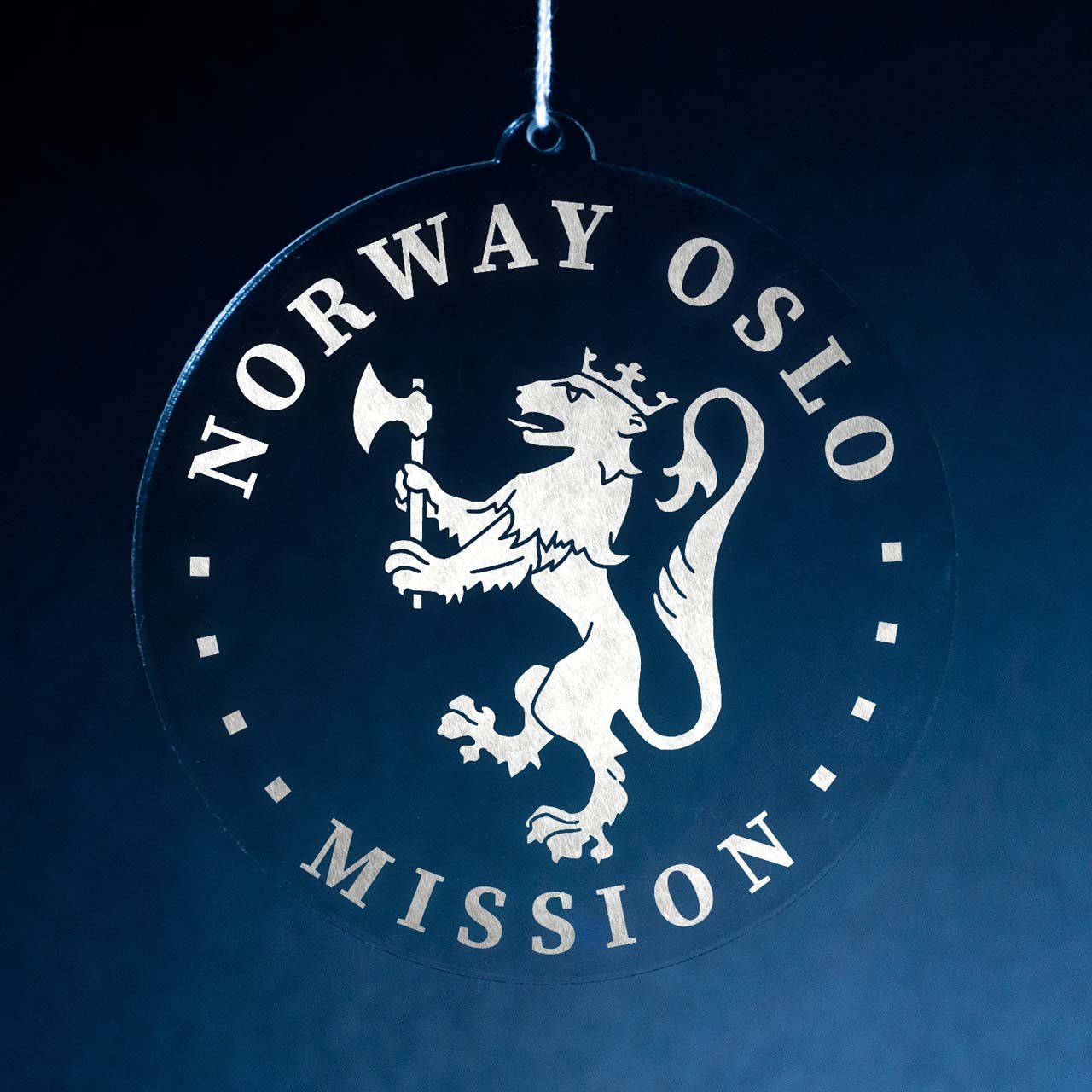 Norway Oslo Mission Christmas Ornament - Latter-Day Saint LDS Missionary Gift - Book of Mormon