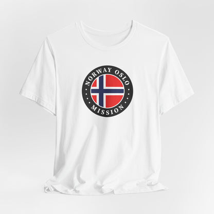 Norway Oslo Mission Flag Logo (Black Border) T-shirt - Latter-Day Saint LDS Missionary Gift - Book of Mormon