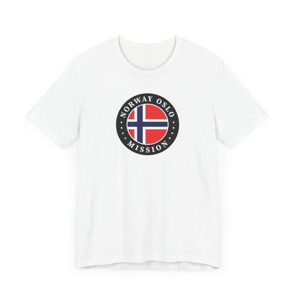 Norway Oslo Mission Flag Logo (Black Border) T-shirt - Latter-Day Saint LDS Missionary Gift - Book of Mormon