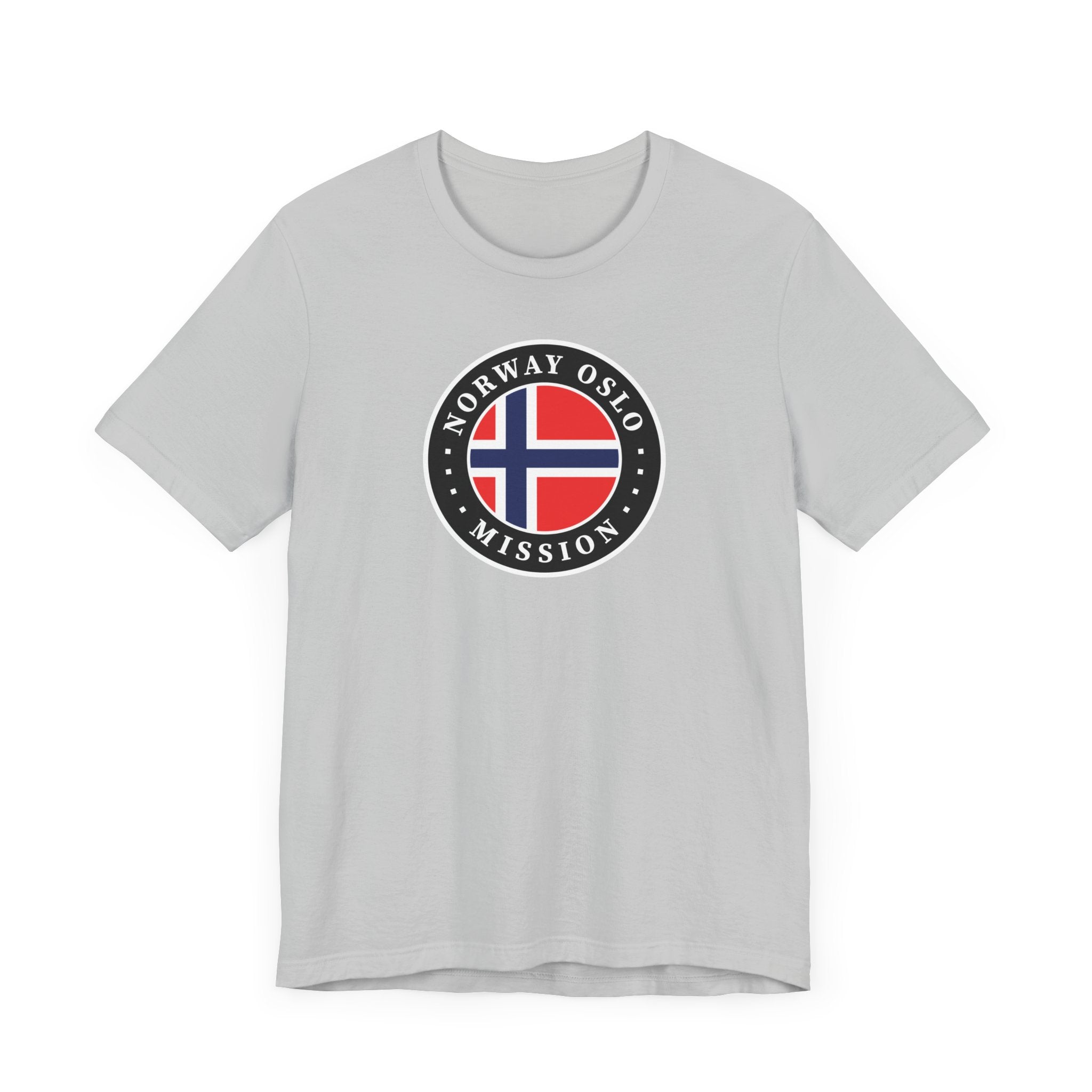 Norway Oslo Mission Flag Logo (Black Border) T-shirt - Latter-Day Saint LDS Missionary Gift - Book of Mormon