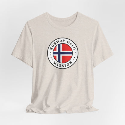 Norway Oslo Mission Flag Logo (White Border) T-shirt - Latter-Day Saint LDS Missionary Gift - Book of Mormon