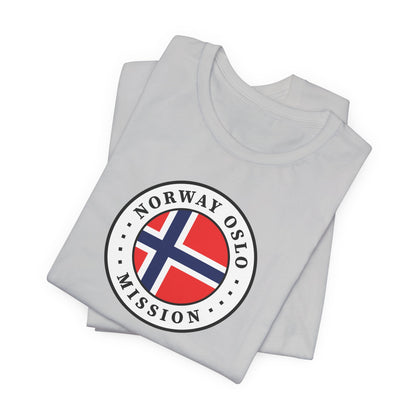 Norway Oslo Mission Flag Logo (White Border) T-shirt - Latter-Day Saint LDS Missionary Gift - Book of Mormon