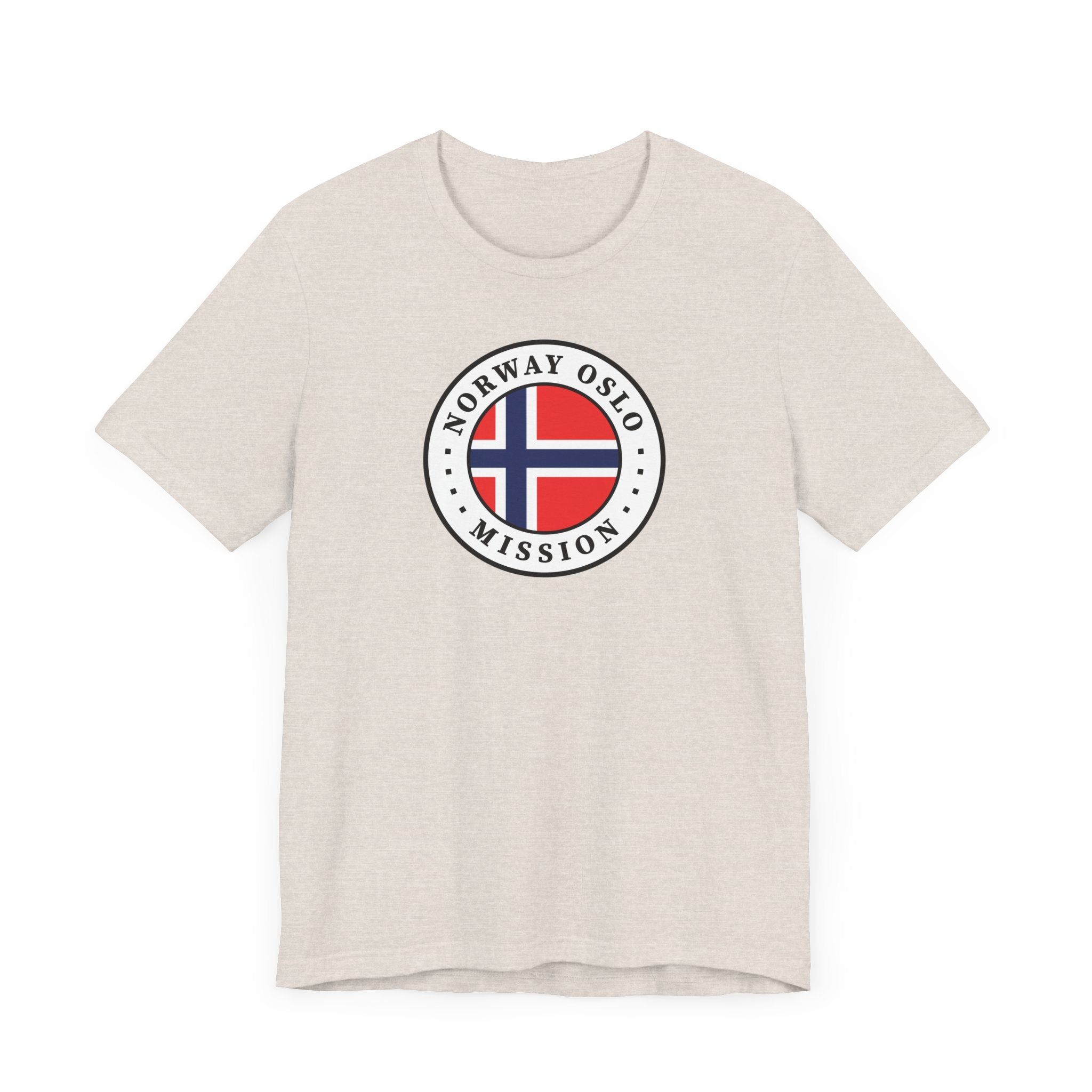 Norway Oslo Mission Flag Logo (White Border) T-shirt - Latter-Day Saint LDS Missionary Gift - Book of Mormon