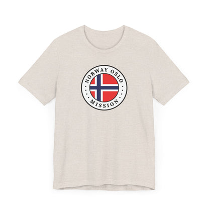 Norway Oslo Mission Flag Logo (White Border) T-shirt - Latter-Day Saint LDS Missionary Gift - Book of Mormon