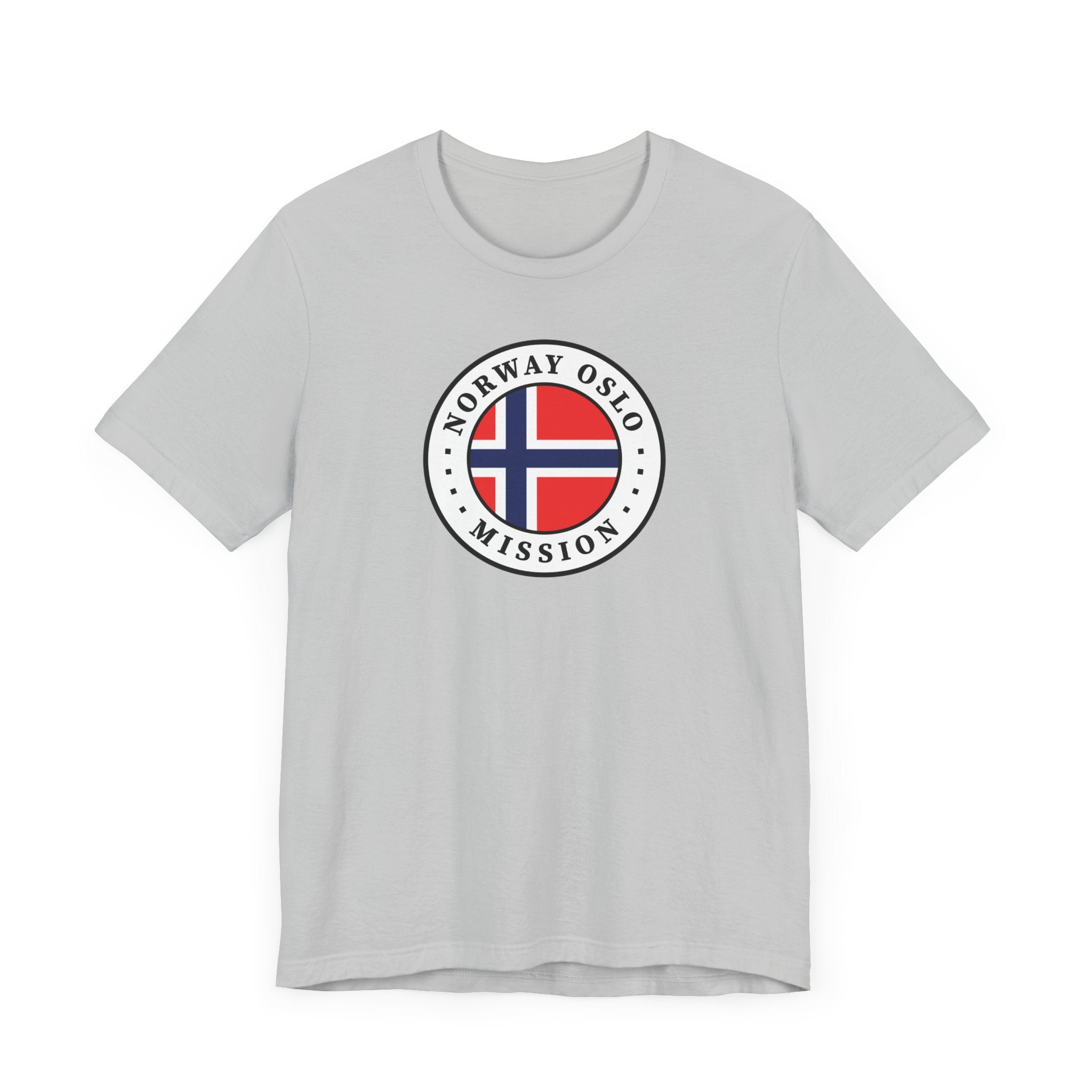 Norway Oslo Mission Flag Logo (White Border) T-shirt - Latter-Day Saint LDS Missionary Gift - Book of Mormon