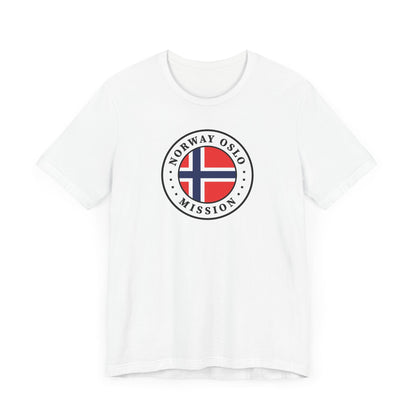 Norway Oslo Mission Flag Logo (White Border) T-shirt - Latter-Day Saint LDS Missionary Gift - Book of Mormon