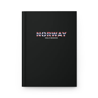 Norway Oslo Mission Flag Title Black Hardcover Journal Matte - Latter-Day Saint LDS Missionary Gift - Book of Mormon