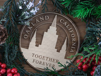 Oakland California Temple Christmas Ornament - Latter-Day Saint LDS Missionary Gift - Book of Mormon