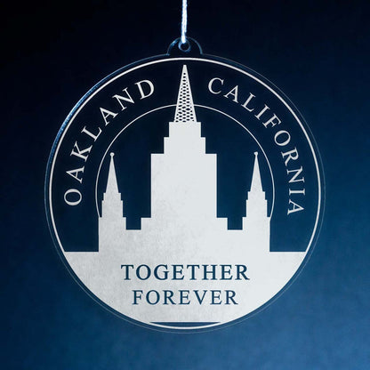 Oakland California Temple Christmas Ornament - Latter-Day Saint LDS Missionary Gift - Book of Mormon