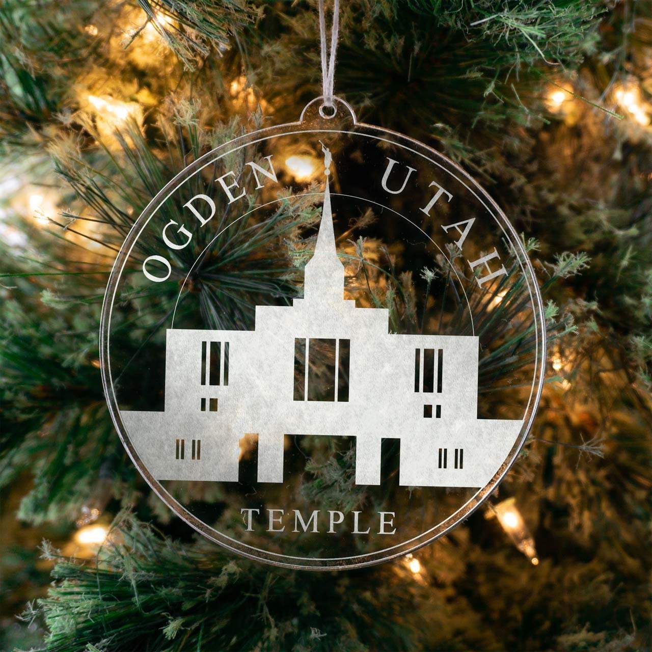 Ogden Utah Temple Christmas Ornament - Latter-Day Saint LDS Missionary Gift - Book of Mormon