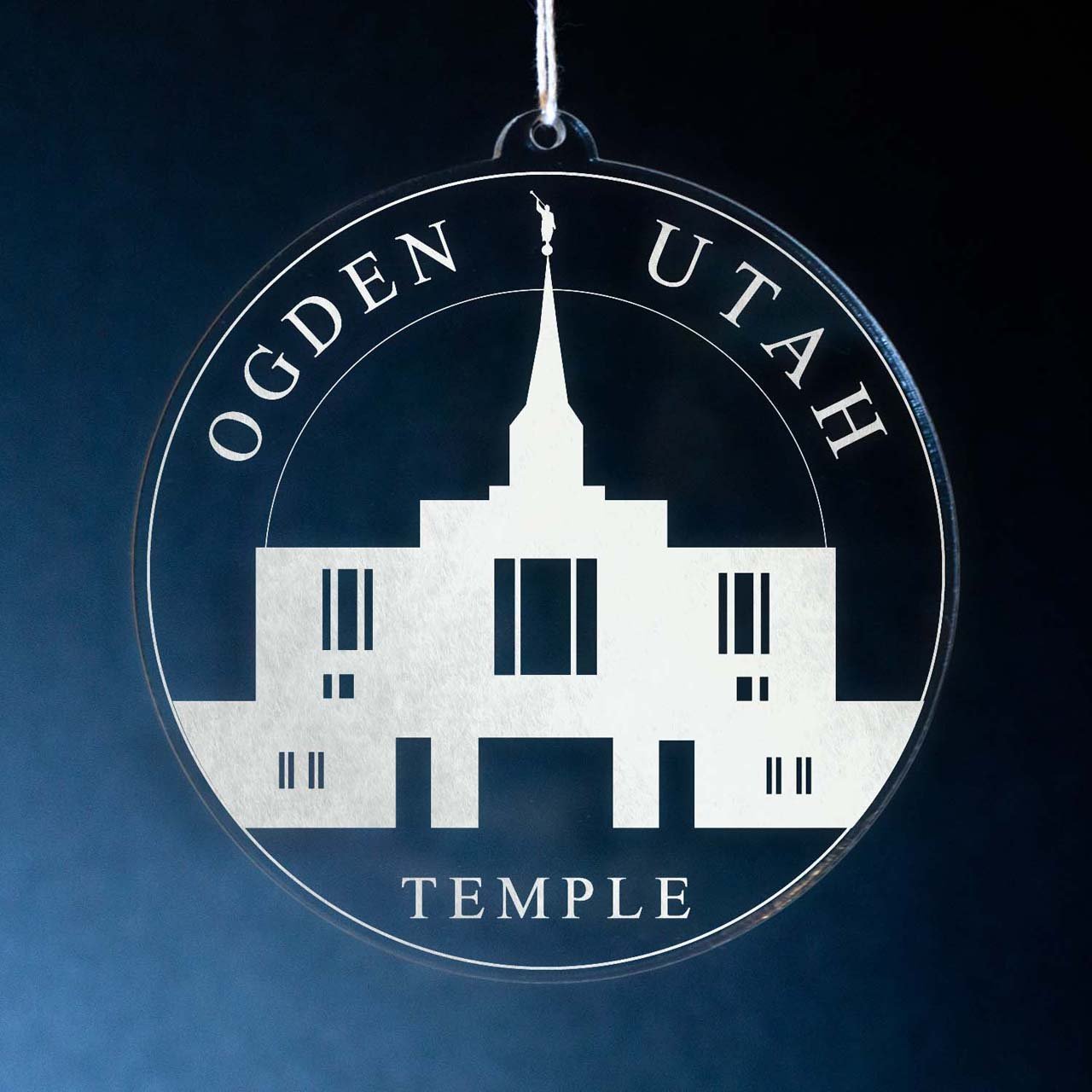 Ogden Utah Temple Christmas Ornament - Latter-Day Saint LDS Missionary Gift - Book of Mormon