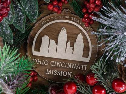 Ohio Cincinnati Mission Christmas Ornament - Latter-Day Saint LDS Missionary Gift - Book of Mormon