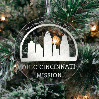 Ohio Cincinnati Mission Christmas Ornament - Latter-Day Saint LDS Missionary Gift - Book of Mormon