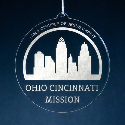 Ohio Cincinnati Mission Christmas Ornament - Latter-Day Saint LDS Missionary Gift - Book of Mormon