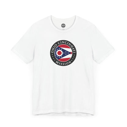 Ohio Cincinnati Mission Flag Logo (Black Border) T-shirt - Latter-Day Saint LDS Missionary Gift - Book of Mormon